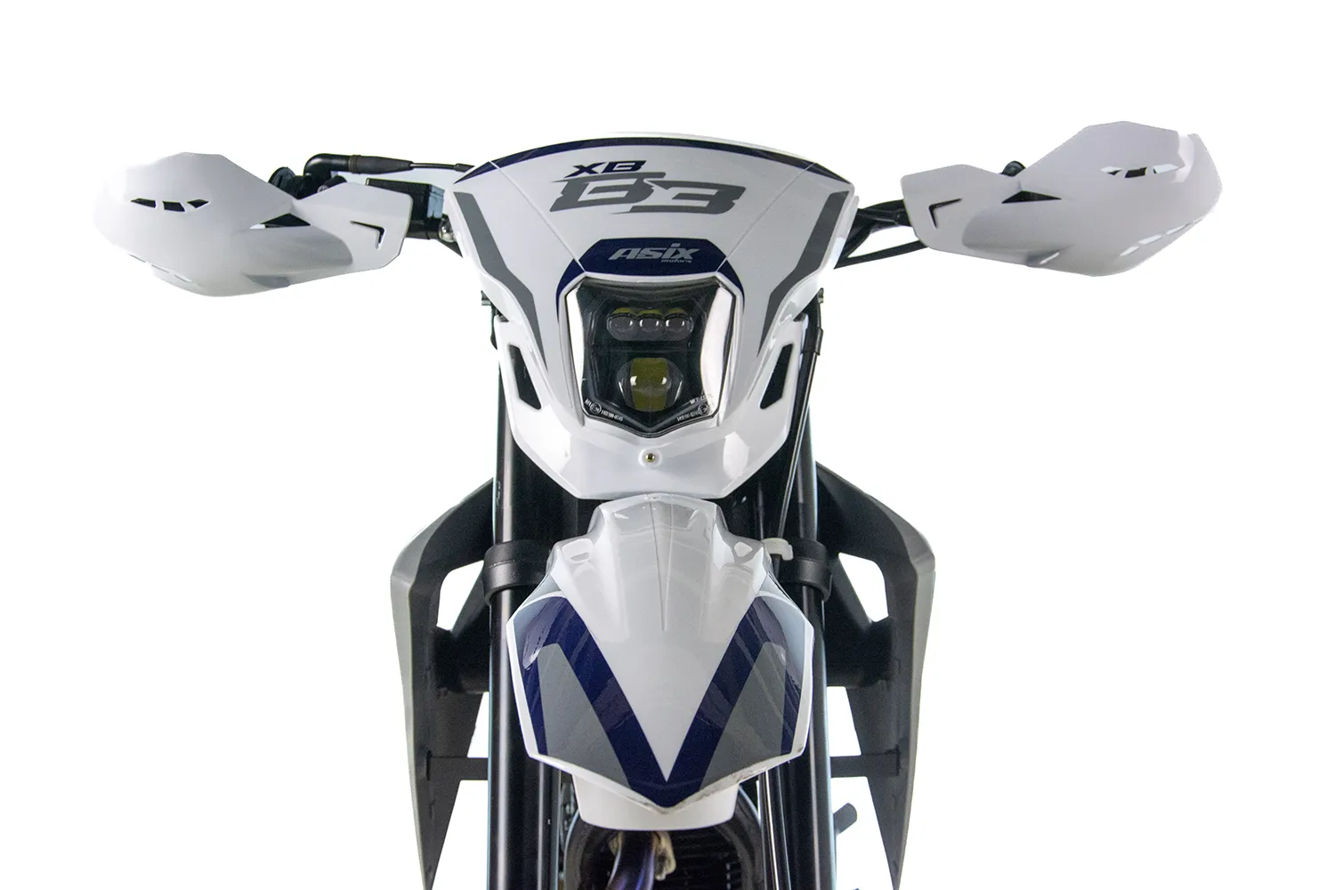 Motocicleta Cross/Enduro Asix XB83, 150cc, roti 21/18, culoare gri-albastru, pornire electromotor - imagine 10