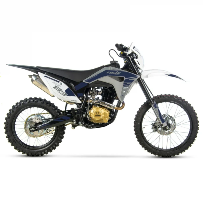 Motocicleta Cross/Enduro Asix XB83, 150cc, roti 21/18, culoare gri-albastru, pornire electromotor - imagine 5