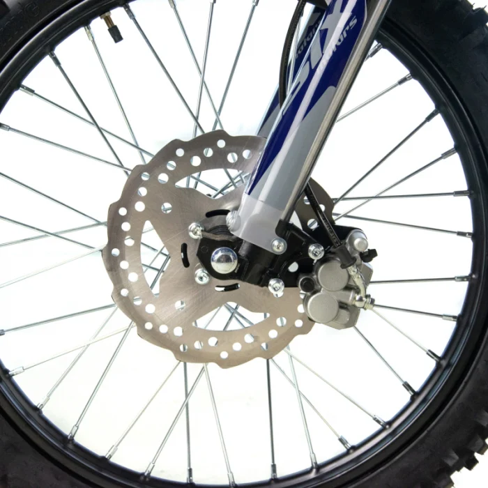 Motocicleta Cross/Enduro Asix XB83, 150cc, roti 21/18, culoare gri-albastru, pornire electromotor - imagine 7