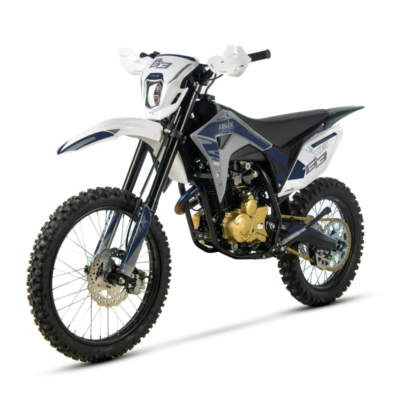 Motocicleta Cross/Enduro Asix XB83, 150cc, roti 21/18, culoare gri-albastru, pornire electromotor - imagine 2