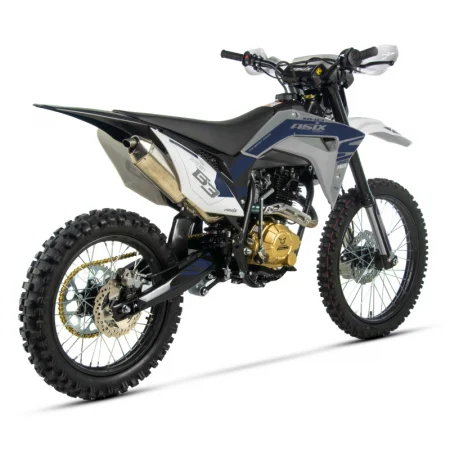 Motocicleta Cross/Enduro Asix XB83, 150cc, roti 21/18, culoare gri-albastru, pornire electromotor - imagine 3