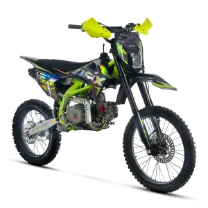 Motocicleta Enduro/Cross Asix XB67 125cc, 4T, roti 19"/16", 4 viteze, pornire electromotor, negru/verde